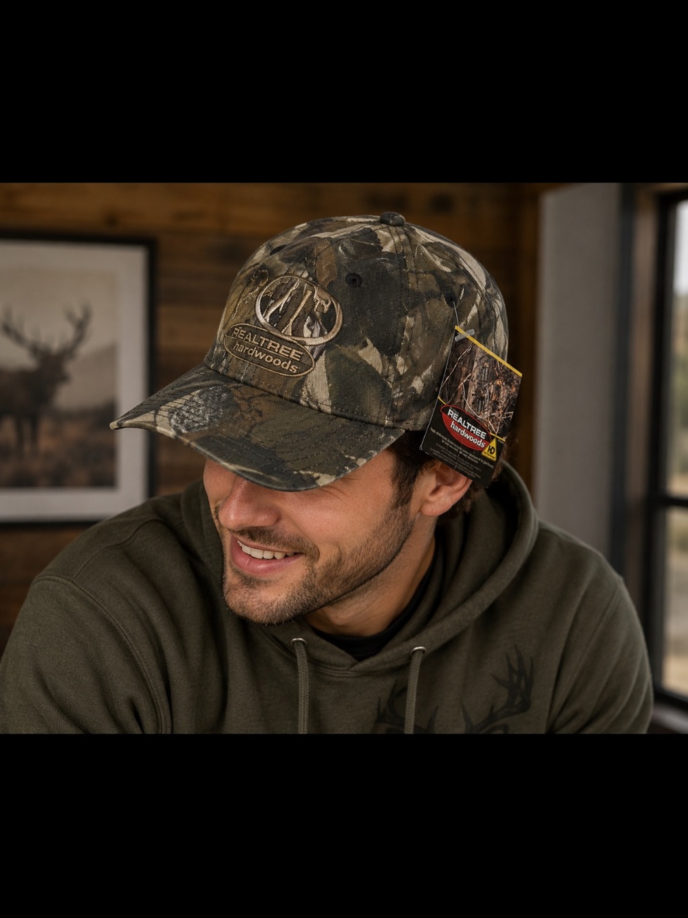 Realtree Camo Hat in Green and Brown